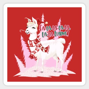 Fa la la la llama Sticker